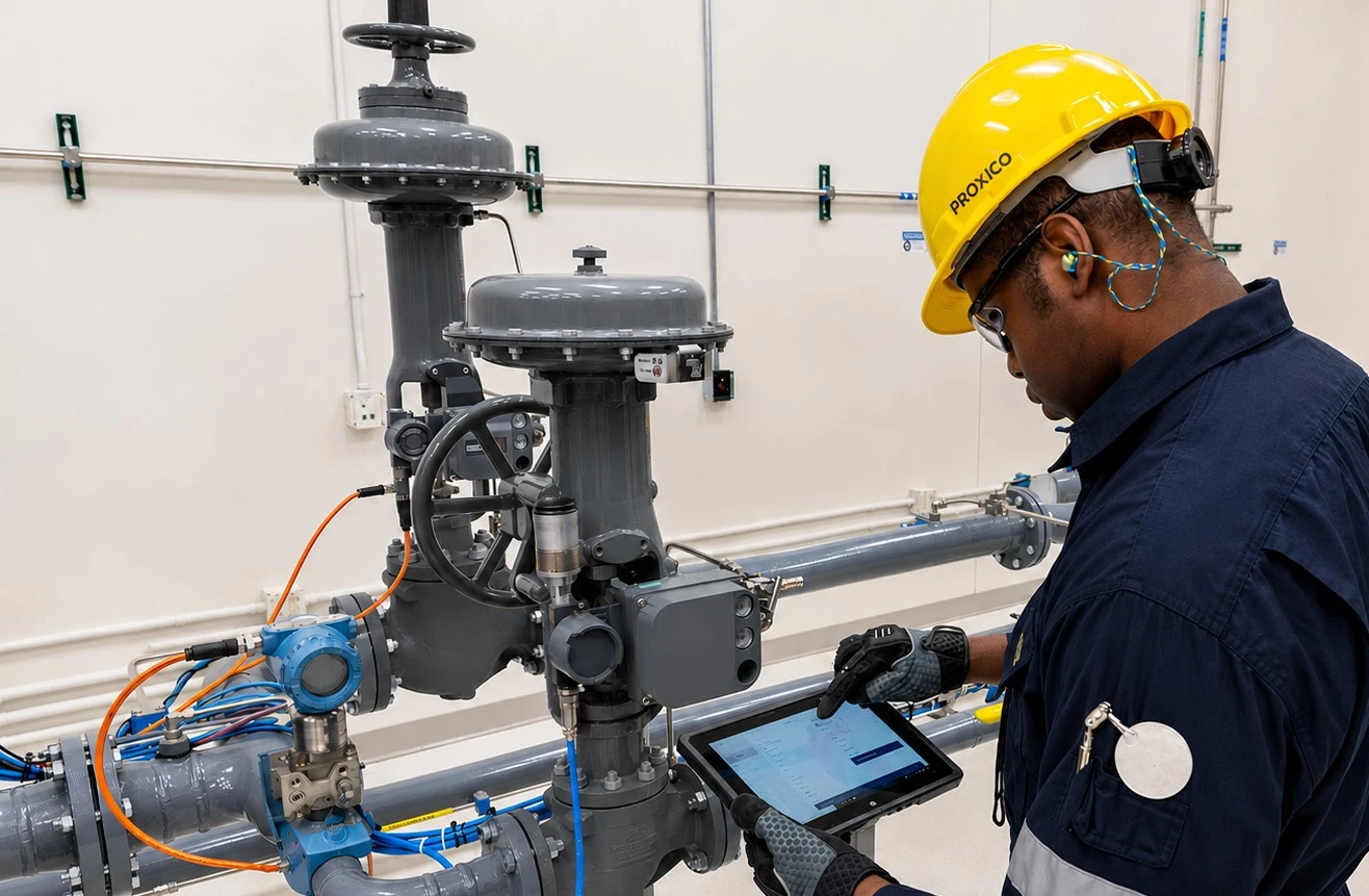 Proxico engineers providing industrial engineering support during a technical site visit in Kenya