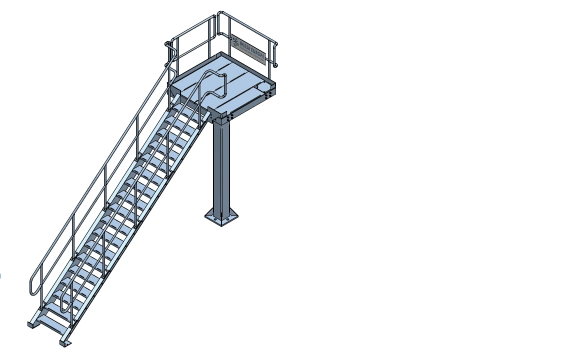 Proxico Folding Stairs with Safety Cage